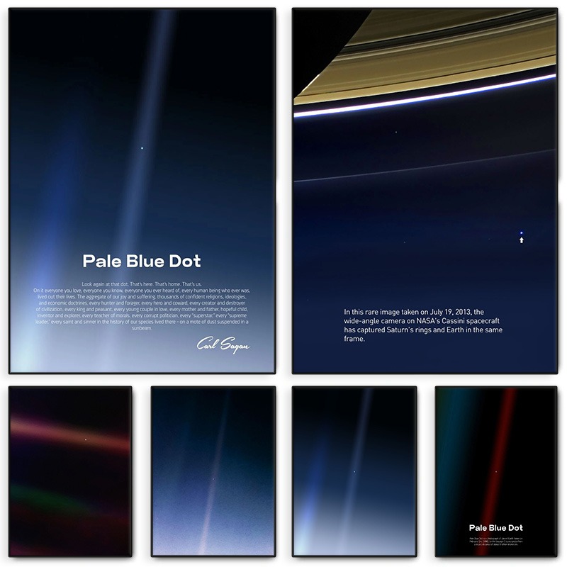 Star Map Poster - Blassblaues Punktdruck-Poster, Voyager-Erde, Planet auf der