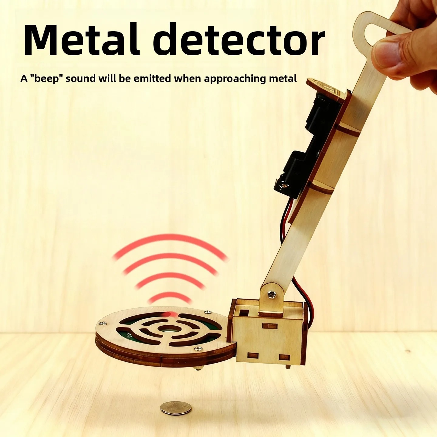 Science Max - Experimentiermodelle für Wissenschaft und Bildung, DIY-Metalldetektor-Bausatz,