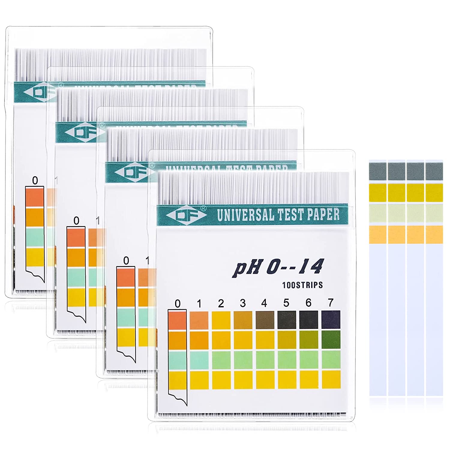 Water Testing Kit - 100 Streifen 0–14 PH Alkalische Säureanzeige