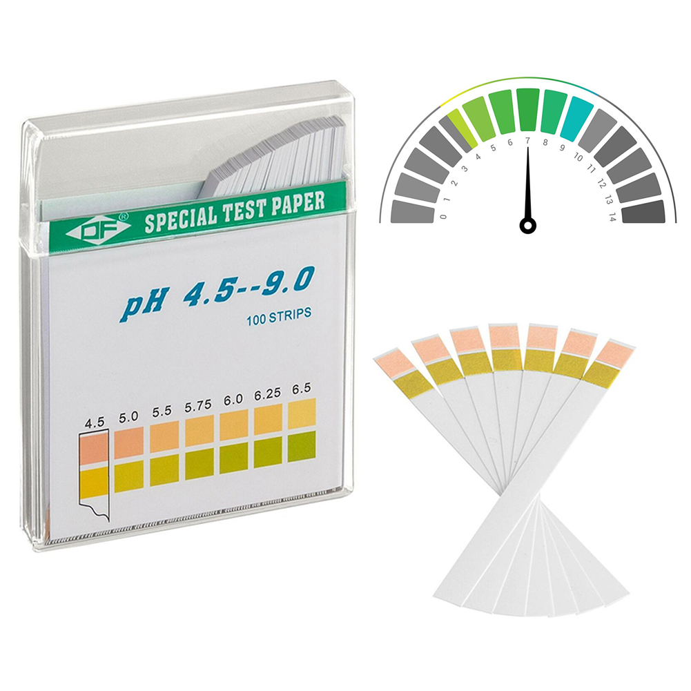 Water Testing Kit - 100 Stück pH-Papierstreifen-Set für den Haushalt,