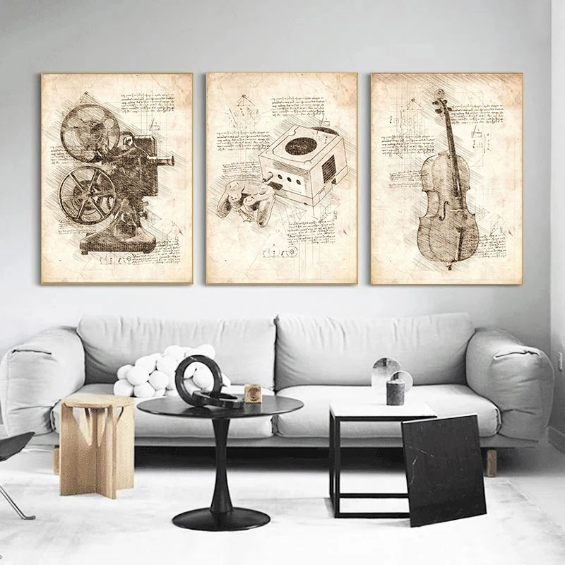 Vintage Abstrakte Da Vinci Ins – Star Map Poster Bewertung und Preis