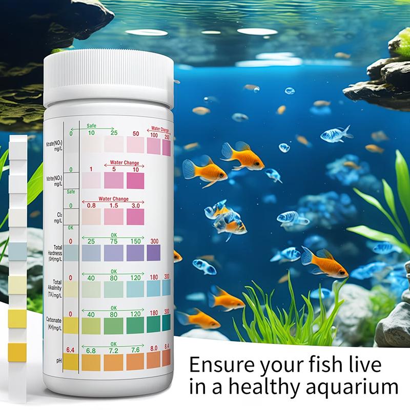 Aquarium-Wasserteststreifen 8  – Water Testing Kit Bewertung und Preis