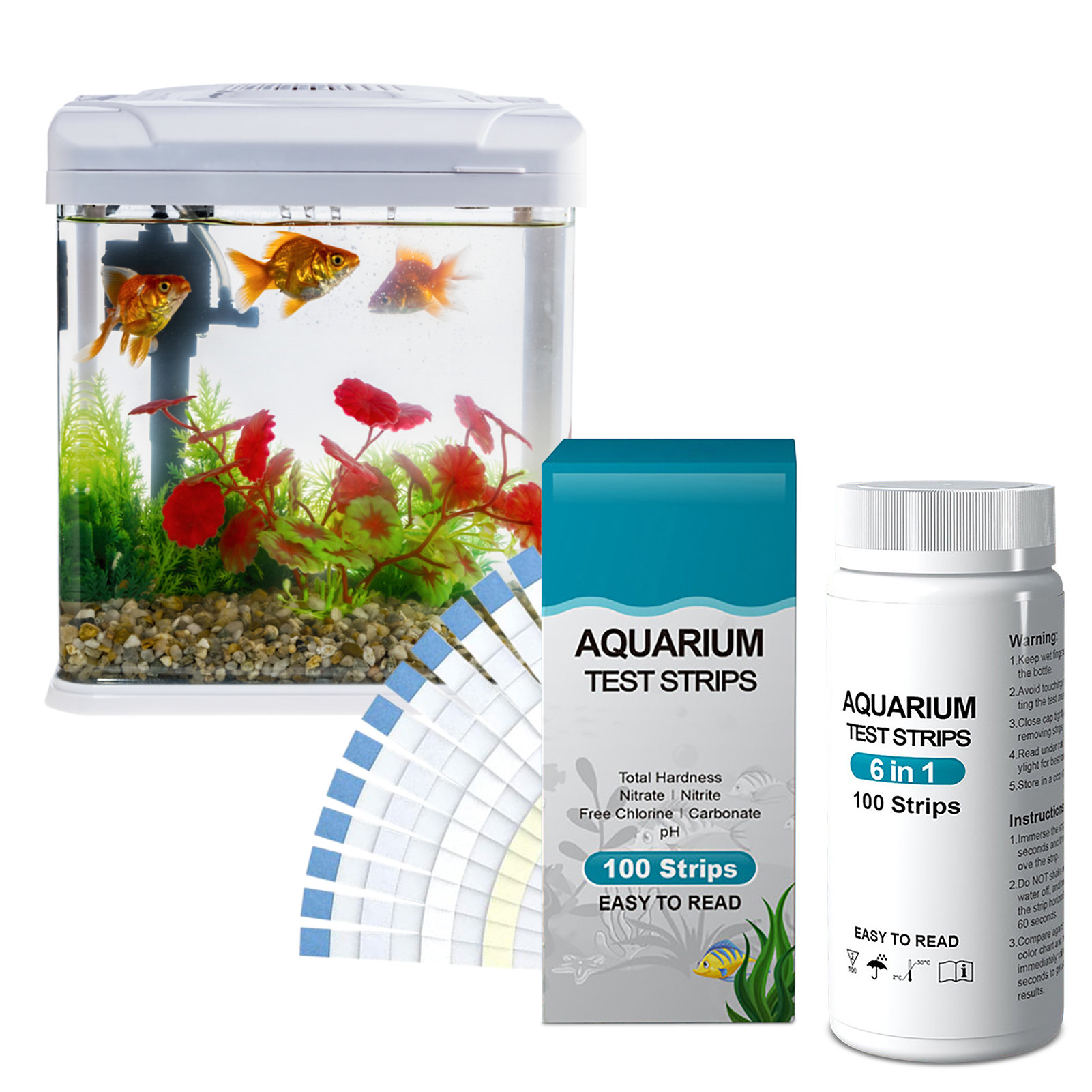 100 stücke 6-in-1 Wasser Quali – Water Testing Kit Bewertung und Preis