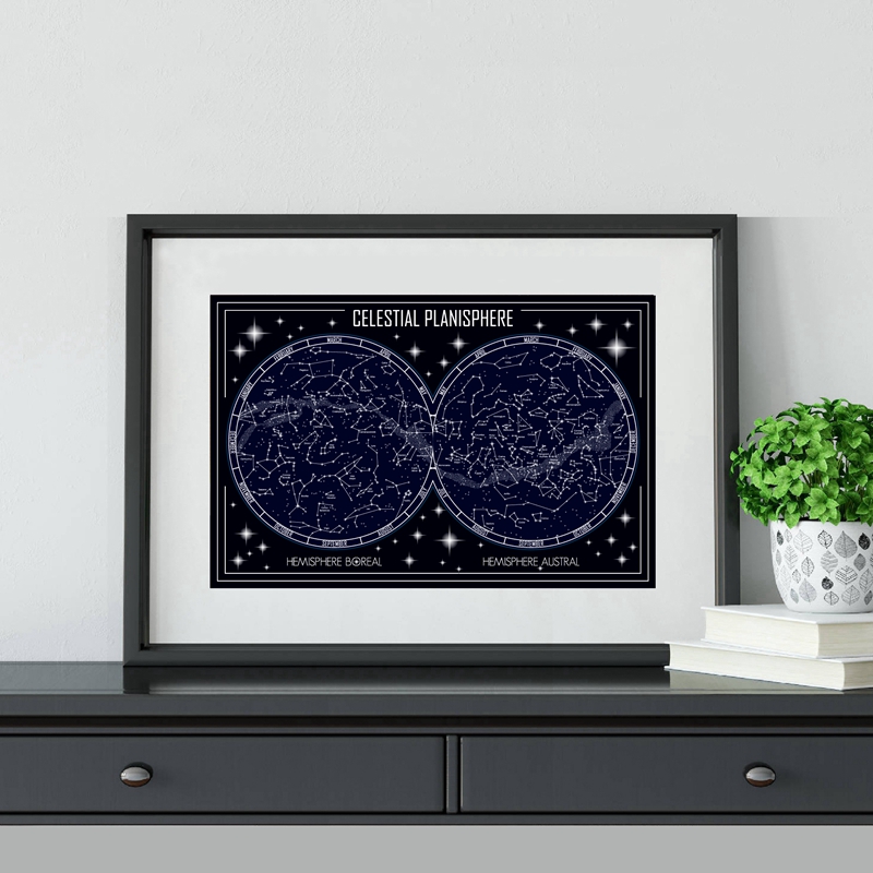 Himmlische Planisphäre Karte L – Star Map Poster Bewertung und Preis